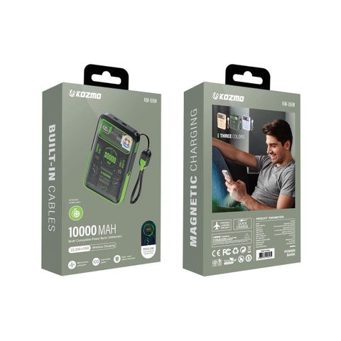 Pin KOZMO KM-06W 10.000mAH Ko Dây