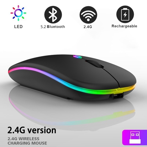 CHUỘT KHÔNG DÂY BLUETOOTH 2.4GHZ LED RGB GIÁ SỈ