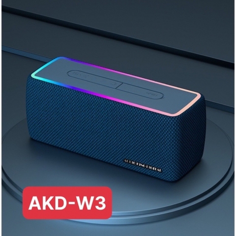LOA BLUETOOTH AKD-W3 CÓ LED RGB GIÁ SỈ