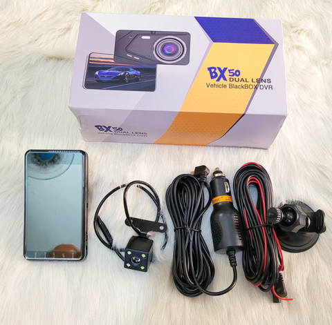 CAMERA HÀNH TRÌNH XE HƠI BX50 DUAL LENS GIÁ SỈ