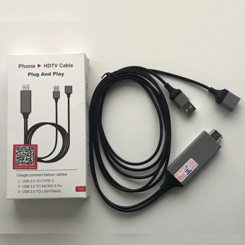 CÁP HDMI ĐA NĂNG KẾT NỐI ĐIỆN THOẠI LÊN TIVI