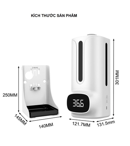 Máy Đo Nhiệt Độ Và Xịt Khuẩn K9 Pro Plus Giá Sỉ