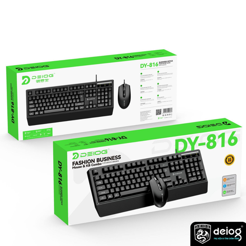 COMBO PHÍM CHUỘT CÓ DÂY CHÍNH HÃNG DEIOG DY-816