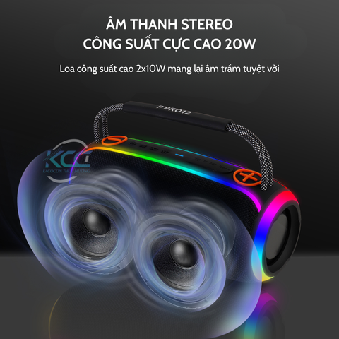 LOA BLUETOOTH P PRO12 LED RGB