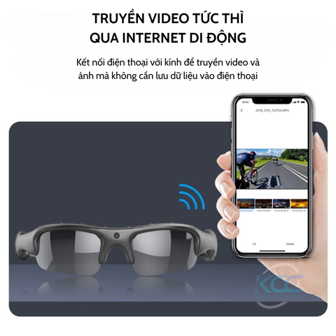KÍNH RÂM THỂ THAO GHI HÌNH VIDEO, CHỤP ẢNH HD KHÔNG DÂY YJ01