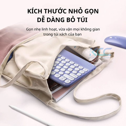 COMBO PHÍM CHUỘT BLUETOOTH KHÔNG DÂY (NÚT TRÒN) 10INCH