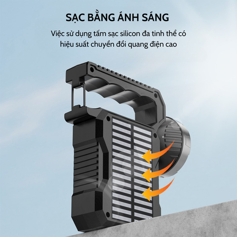 ĐÈN PIN CẦM TAY NĂNG LƯỢNG MẶT TRỜI ST8801