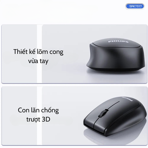 CHUỘT KHÔNG DÂY PHILIPS SPK7317B