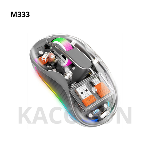 CHUỘT KHÔNG DÂY BLUETOOTH M333 SILENT VỎ TRONG SUỐT