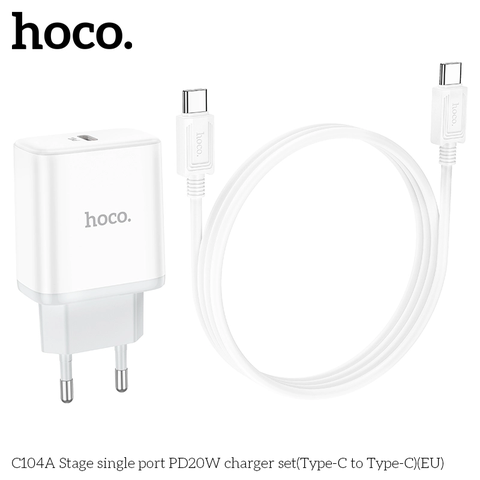 BỘ SẠC HOCO C104 TYPE-C RA IP