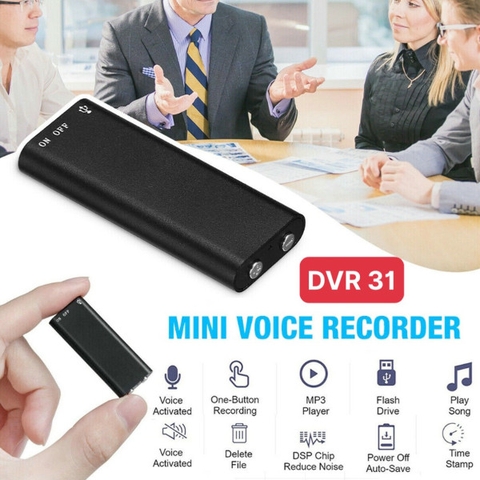 Máy Ghi Âm Mini DVR-31 8GB Giá Sỉ