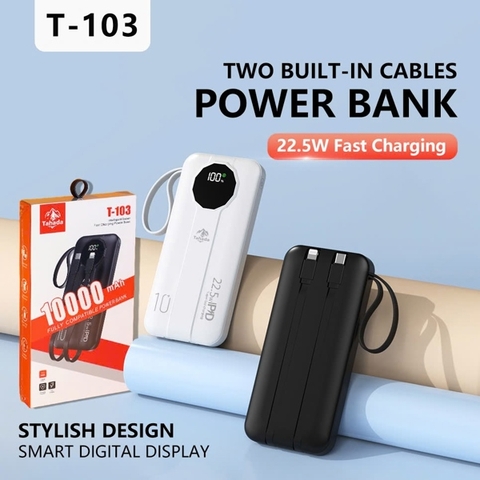 PIN SẠC DỰ PHÒNG CHÍNH HÃNG TAHADA T-103 10.000MAH SẠC NHANH 22.5W