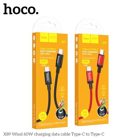 CÁP SẠC HOCO X89 TYPE-C TO TYPE-C