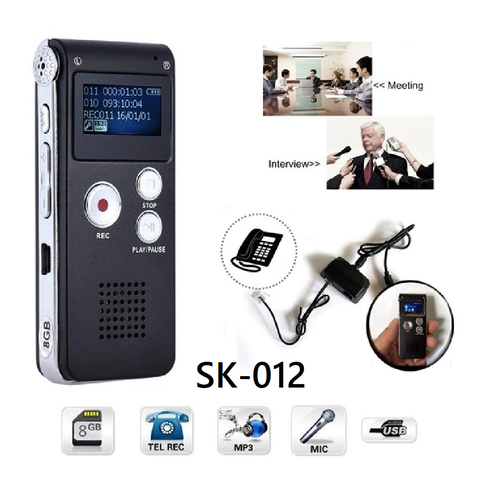 MÁY GHI ÂM CẦM TAY MINI SK-012 8GB