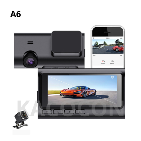 CAMERA HÀNH TRÌNH Ô TÔ WIFI A6 (TRƯỚC VÀ SAU) GIÁ SỈ