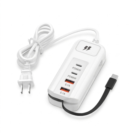 BỘ HUB CHUYỂN ĐA NĂNG 6IN1 (2PD + 2USB) KÈM DÂY LIGHTNING VÀ TYPE-C