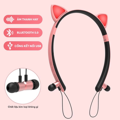 TAI NGHE MÈO BLUETOOTH KHÔNG DÂY ZW-29 GIÁ SỈ