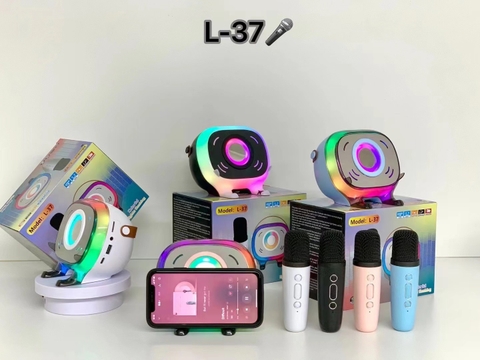 LOA KARAOKE BLUETOOTH L-37 LED RGB GIÁ SỈ L37