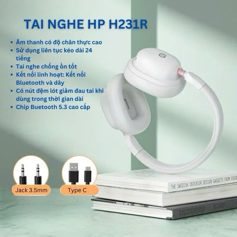 TAI CHỤP BLUETOOTH HP H231R CHÍNH HÃNG