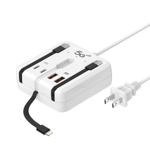 BỘ HUB CHUYỂN ĐA NĂNG 7IN1 (2PD + 2USB) KÈM DÂY LIGHTNING + TYPE-C + MICRO