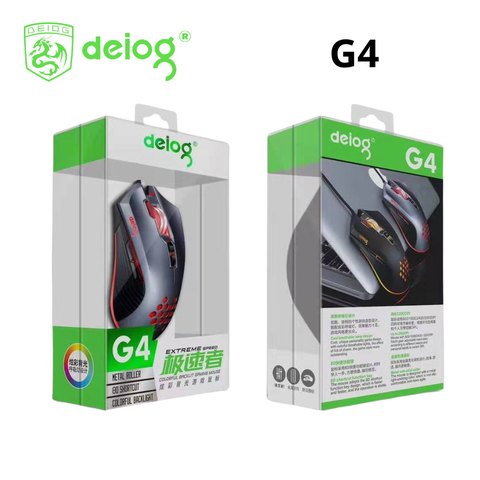 CHUỘT CÓ DÂY DEIOG G4 LED RGB CHÍNH HÃNG