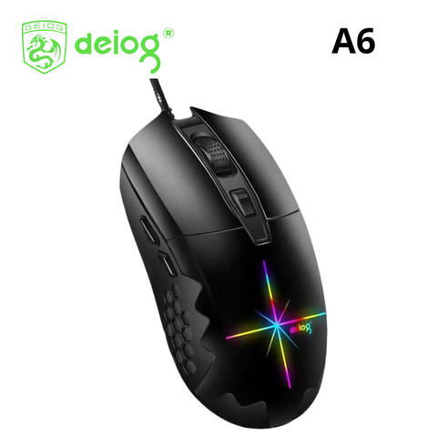 CHUỘT CÓ DÂY DEIOG A6 LED RGB CHÍNH HÃNG