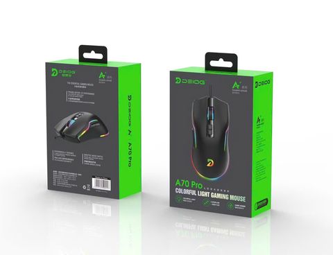 CHUỘT CÓ DÂY CHÍNH HÃNG DEIOG A70 PRO MARCO LED RGB