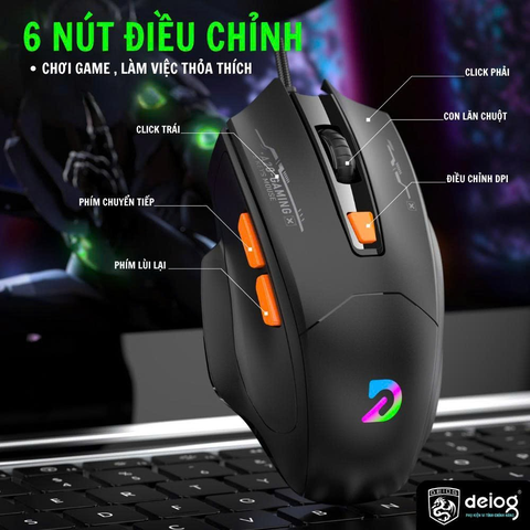 CHUỘT CÓ DÂY CHÍNH HÃNG DEIOG A20