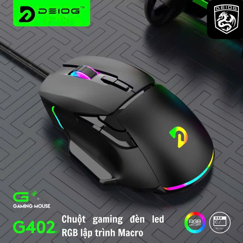 CHUỘT CÓ DÂY CHÍNH HÃNG DEIOG G402 MARCO LED RGB