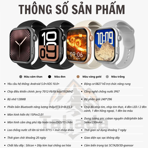ĐỒNG HỒ THÔNG MINH CHÍNH HÃNG TAHADA T-S10