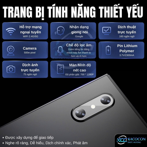 MÁY PHIÊN DỊCH THÔNG MINH T26 HỖ TRỢ DỊCH TRỰC TUYẾN, NGOẠI TUYẾN