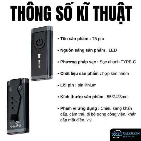 ĐÈN PIN MINI SIÊU SÁNG T5 PRO