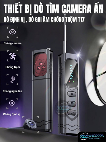 MÁY DÒ SÓNG PHÁT HIỆN CAMERA THEO DÕI, GPS, NGHE LÉN T17