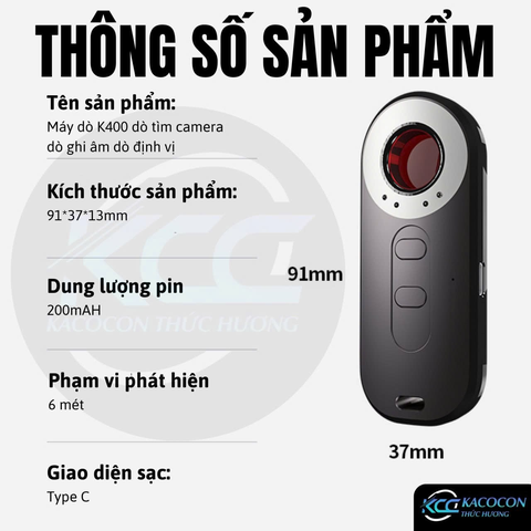 MÁY DÒ SÓNG PHÁT HIỆN CAMERA THEO DÕI, GPS, NGHE LÉN AK400