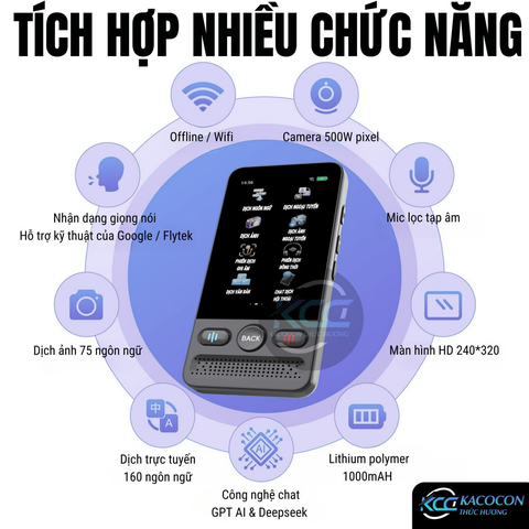 MÁY PHIÊN DỊCH THÔNG MINH AI TRANSLATOR T13