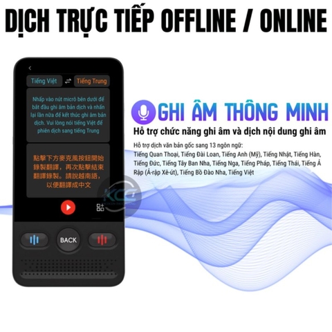 MÁY PHIÊN DỊCH THÔNG MINH AI TRANSLATOR T13