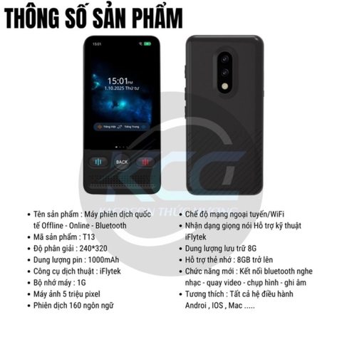 MÁY PHIÊN DỊCH THÔNG MINH AI TRANSLATOR T13