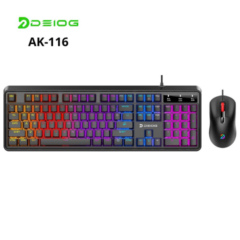 COMBO PHÍM CƠ CÓ DÂY CHÍNH HÃNG DEIOG AK-116