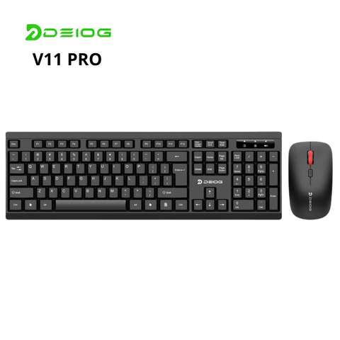 COMBO PHÍM CHUỘT KHÔNG DÂY CHÍNH HÃNG DEIOG V11 PRO