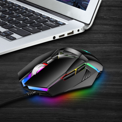 CHUỘT CÓ DÂY CHÍNH HÃNG DEIOG A5 LED RGB