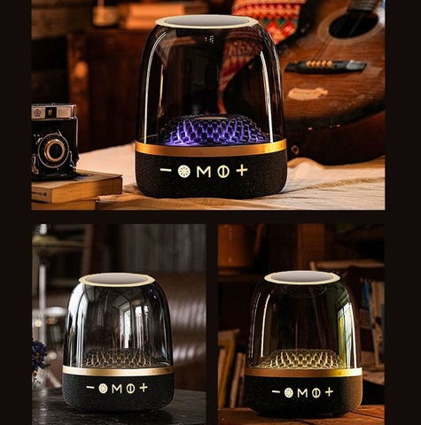 LOA BLUETOOTH VỎ TRONG SUỐT LP90 LED RGB