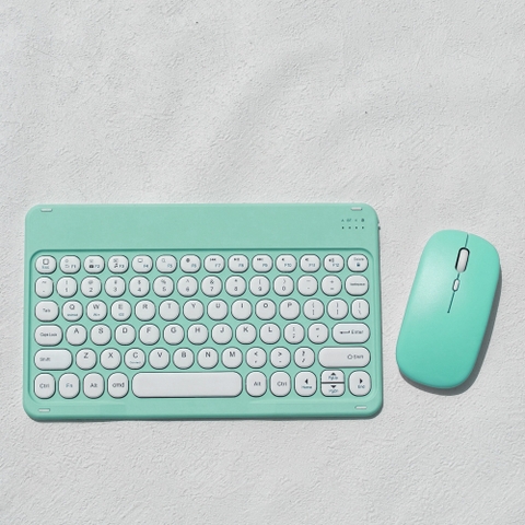 COMBO PHÍM CHUỘT BLUETOOTH KHÔNG DÂY (NÚT TRÒN) 10INCH