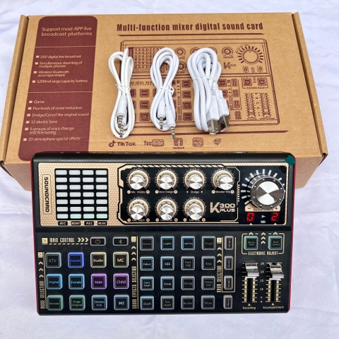 SOUNDCARD THU ÂM LIVESTREAM K300 GIÁ SỈ