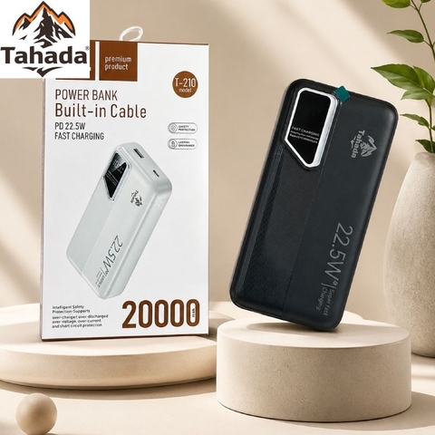 PIN SẠC DỰ PHÒNG KHÔNG DÂY CHÍNH HÃNG TAHADA T-210 20.000MAH SẠC NHANH 22.5W