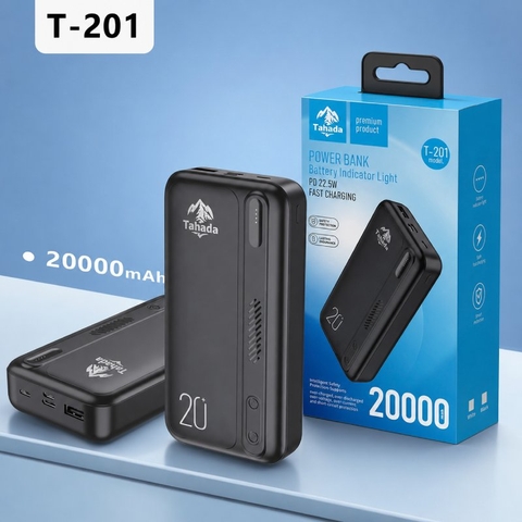 PIN SẠC DỰ PHÒNG CHÍNH HÃNG TAHADA T-201 20.000MAH