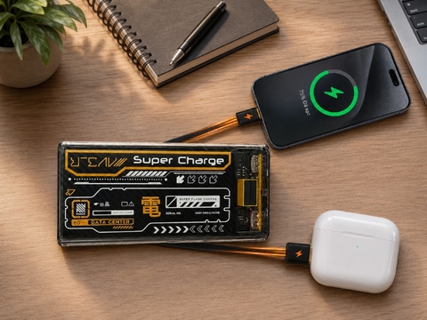 PIN SẠC DỰ PHÒNG KÈM DÂY HÀNG CHÍNH HÃNG TAHADA T-206 20.000MAH SẠC NHANH 22.5W