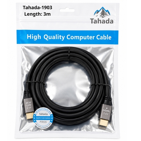 CÁP HDMI TAHADA 4K*2K DÀI 3M - MODEL: 1903