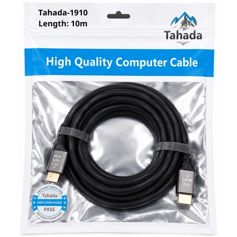 CÁP HDMI TAHADA 4K*2K DÀI 10M - MODEL: 1910