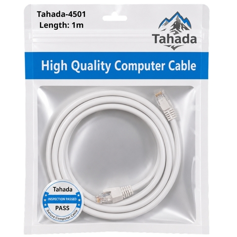 CÁP MẠNG LAN UTP TAHADA CAT6 NETWORK 1M - MODEL: 4501
