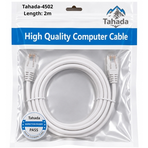 CÁP MẠNG LAN UTP TAHADA CAT6 NETWORK 2M - MODEL: 4502
